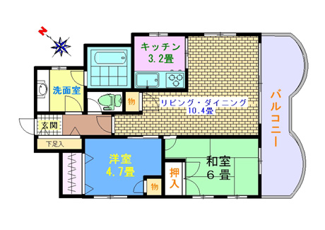 間取り図の作成見本